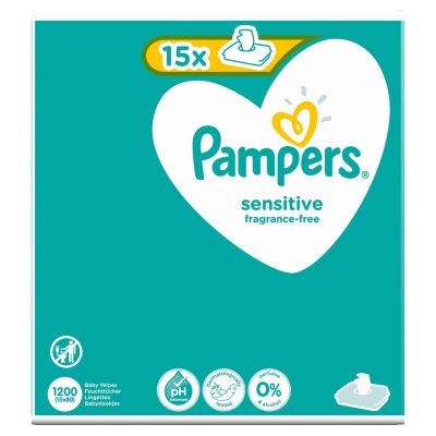 2. Pampers 81687213 wet baby wipes 1200 pcs.