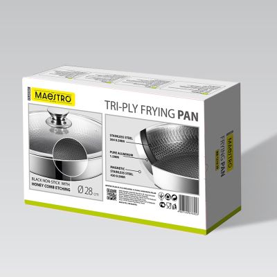 6. Frying pan with lid 28cm MR-1216-28 MAESTRO