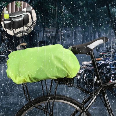 3. Wozinsky Universal Waterproof Rain Cover for Bike Pannier Bag or Backpack green (WBB5YW)