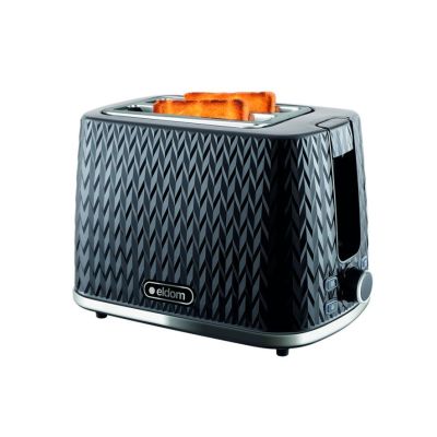 2. ELDOM NELE TOASTER, BREAD TRAY, BLACK TO265C