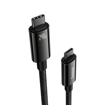 2. Baseus CAWJ040001 USB-C - USB-C cable 240W 480Mb/s 1m - black