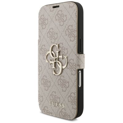 2. Guess Book 4G Metal Logo Case for iPhone 17 Pro - Pink