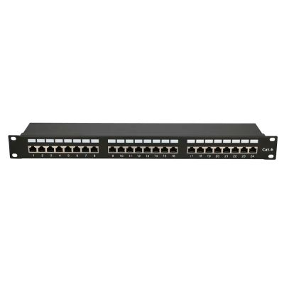 3. Patch panel Extralink EX.9830 (1U; cat. 5e; 24xRJ-45)