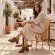 7. Women's leather suede high-heeled sandals Vinceza 26-39995