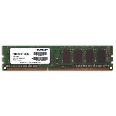 Patriot Memory Signature PSD38G16002 (DDR3 DIMM; 1 x 8GB; 1600MHz; CL11)
