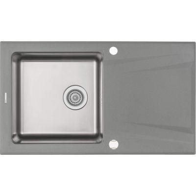 Single-bowl granite-steel sink with drainer ZSR_S113 5908212058039