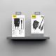 3. Dudao A23TEU 2.4A GaN USB-A Wall Charger with USB-A - USB-C Cable - Black