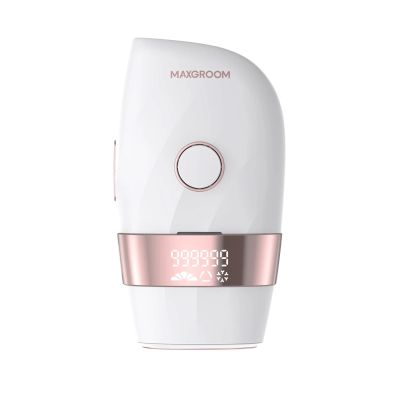 MAXGROOM JD-TM003 IPL epilator for hair removal - white and pink
