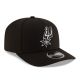 3. New Era 9SEVENTY San Antonio Spurs NBA Team Black Stretch Snapback Cap - 60755445