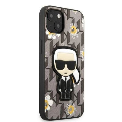 4. Karl Lagerfeld KLHCP13MPMNFIK1 iPhone 13 6.1" grey/grey Flower Ikonik Karl
