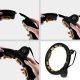 12. HHM13 NEW HULA HOP BLACK/GOLD WITH MAGNETS AND WEIGHT + HMS COUNTER
