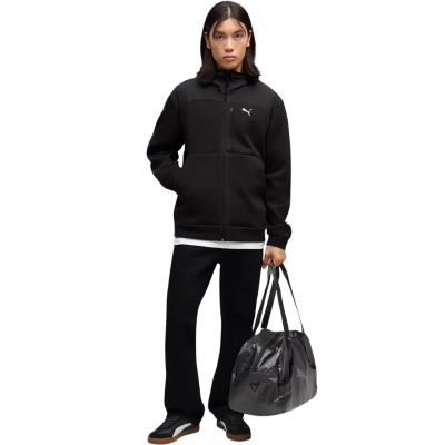 5. Men's Puma Tech Material Mix Hoodie, black 694490 01