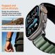 16. Strap Spigen WBF1 Strap for Apple Watch 44 / 45 / 46 / 49 mm - Black and Green