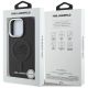 8. Karl Lagerfeld Initial & Metal Logo MagSafe Case for iPhone 16 Pro - Black
