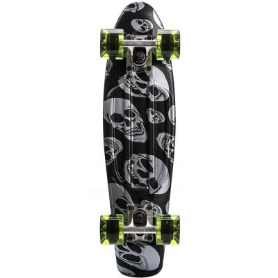 6. Meteor Skateboard Multicolor Skulls 22607