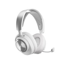 Steelseries Arctis Nova Pro Wireless Wired & Wireless Bluetooth Headband Gaming Headset Silver, White