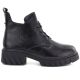 6. Women's leather ankle boots on a black platform M.Daszyński SFY2502-11ac