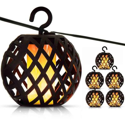 56. SOLAR LAMP FIREBALLS 7CM 5PCS