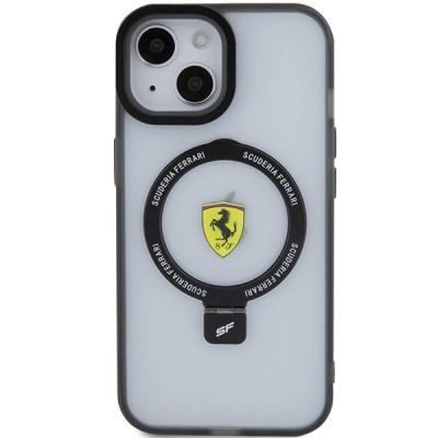 3. Ferrari Ring Stand 2023 Collection MagSafe Case for iPhone 15 Plus / 14 Plus - Black