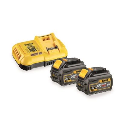 2. Battery pack with charger for Dewalt XR DeWalt XR Flexvolt DCB118T2 (Li-Ion)