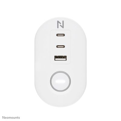 6. Neomounts DS22-840WH6 1.4m 3-way power outlet splitter, indoor white