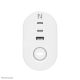 6. Neomounts DS22-840WH6 1.4m 3-way power outlet splitter, indoor white