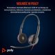 7. Poly Blackwire 3220 Stereo USB-C Headset +USB-C/A Adapter (Bulk)