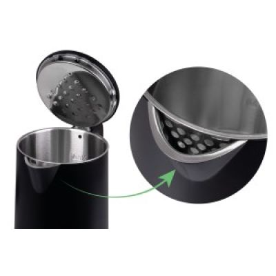 8. IDEAL KETTLE 1.7 L, STEEL BODY, POWER 1500 W, BLACK