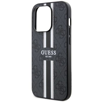 6. Guess GUHMP14LP4RPSK iPhone 14 Pro 6.1" black/black hardcase 4G Printed Stripes MagSafe