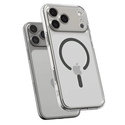 5. Spigen Ultra Hybrid MagSafe Case for iPhone 17 Pro - Clear Gray