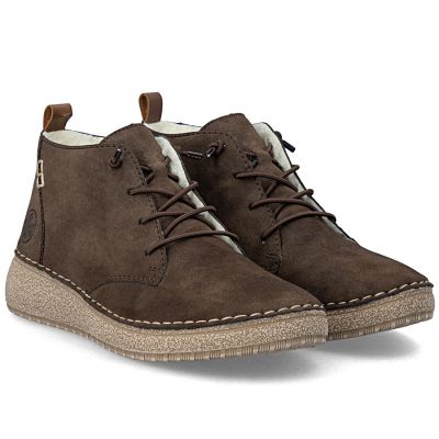 4. Rieker 50910-25 women's brown insulated ankle boots