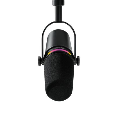 2. Shure MV7+-K-BNDL - Voice-Over/Vocal Microphone with XLR/USB-C Connector, Black + GATOR Desktop Stand