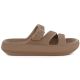 2. Women's sports flip-flops with a thick sole for the pool, brown Big Star TT274A041