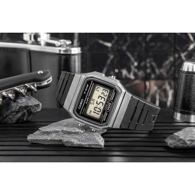 6. CASIO F-91WM-1B Men's Watch + BOX
