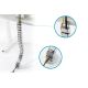 11. Cable organizer (spine), adjustable, flexible, 1.3m, silver