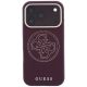 3. Guess Perforated 4G Gold Logo Magsafe Case for iPhone 18 Pro / 17 Pro - Burgundy