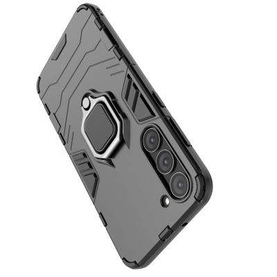 9. Ring Armor case for Samsung Galaxy S23+ armored cover magnetic holder ring black