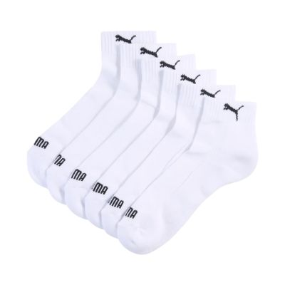 Puma Cushioned Quarter Socks 3 Pack White 938581 02
