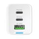 3. Wozinsky GaN 65W Charger with USB-A 2xUSB-C Ports with 65W USB-C Cable - White