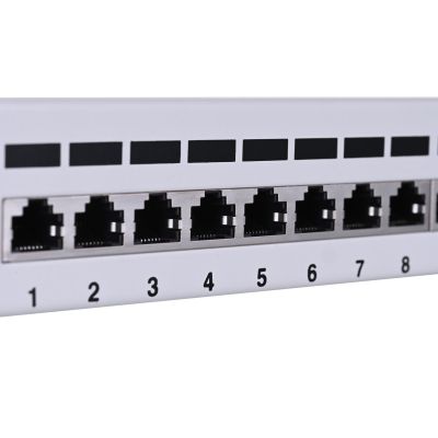 5. Patch panel Lanberg PPF6-9012-S (1U; 10"; cat. 6; FTP; 12xRJ-45)