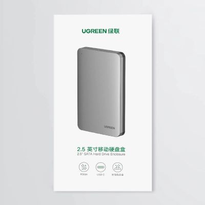 5. Ugreen CM300 70498 bay for 2.5'' SATA 3.0 6Gbps hard drive - gray + USB-C - USB-A cable 0.5m