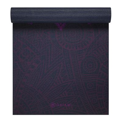 10. Gaiam Plum Sundial Yoga Mat 6 mm 62572