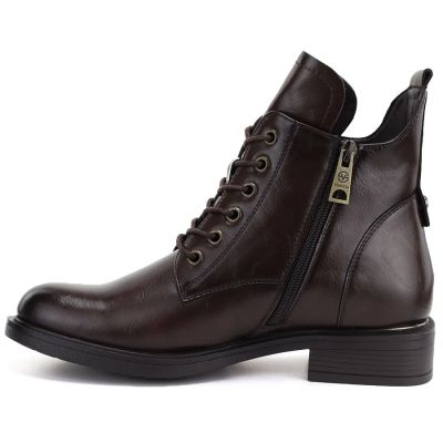 7. Women's insulated brown worker boots Vinceza 58677