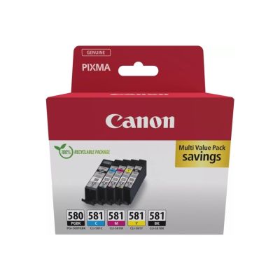 6. Canon 2078C007 ink cartridge 5 pcs. Original Black, Blue, Cyan, Magenta, Yellow