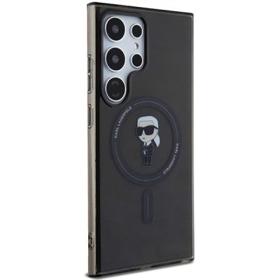 4. Karl Lagerfeld IML Ikonik MagSafe Case for Samsung Galaxy S24 Ultra - Black