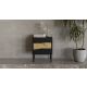 8. INSERTO bedside table 2 pcs 50x40x61.5 black + LED