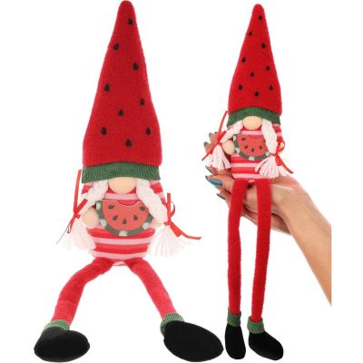8. SPICY GNOME SITTING WATERMELON 35CM SPRING DECORATION
