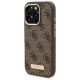 2. Guess 4G Logo Plate MagSafe Case for iPhone 16 Pro Max - Brown
