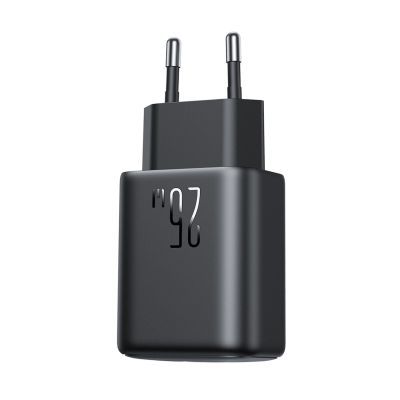 8. Joyroom JR-TCF23 network charger USB-C 25W SFC / PPS / PD - black + USB-C / USB-C cable 1m