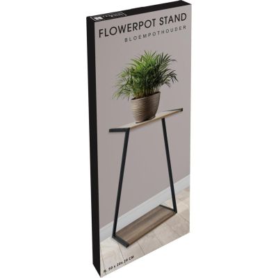 9. 2-TIER SHELF TABLE FOR PLANTS 29x20x50CM WOODEN TABLETOP